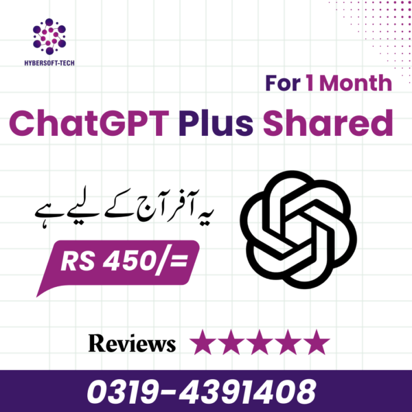 ChatGPT Plus Shared For 1 Month